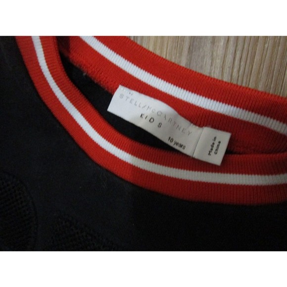 STELLA MCCARTNEY KIDS BLACK STELLA MESH SWEATSHIRT 10 yr - Picture 5 of 11